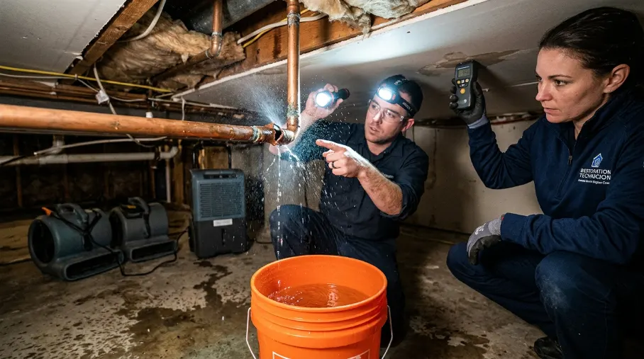 Burst Pipe Water Damage in Lakewood, OH