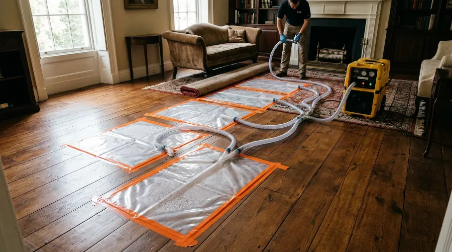 Hardwood Floor Water Damage in Lakewood, OH
